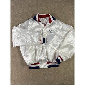 Vintage King Louie Pro Fit Men's Bomber Texas AFL Satin Button Jacket XL